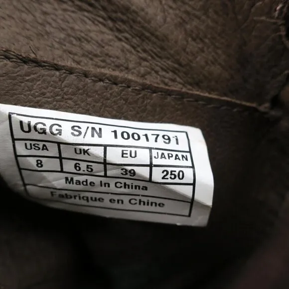 UGG Australia Deanna Brown Suede Leather Riding Boots 1001791 Women's 8M
