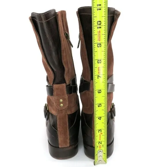 UGG Australia Deanna Brown Suede Leather Riding Boots 1001791 Women's 8M