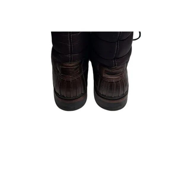 UGG Australia Hamric Mens 13 Brown Leather Lace Puffer Waterproof Boots 1002073