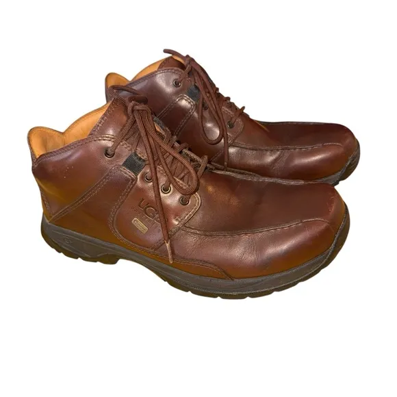 UGG Australia Mens Waterproof Leather Boots Lace Up Vibram Sole 5552 Sz 10 Brown