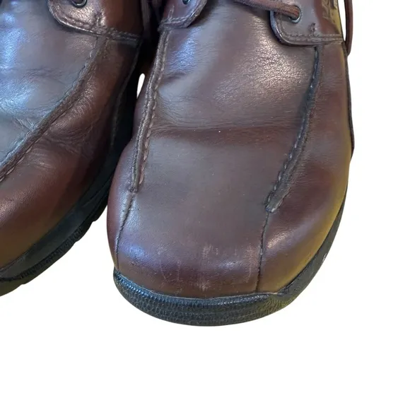 UGG Australia Mens Waterproof Leather Boots Lace Up Vibram Sole 5552 Sz 10 Brown