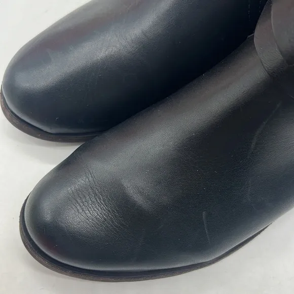 UGG Bess Black Leather Knee High Leg Boots Sz 6. TB2247E