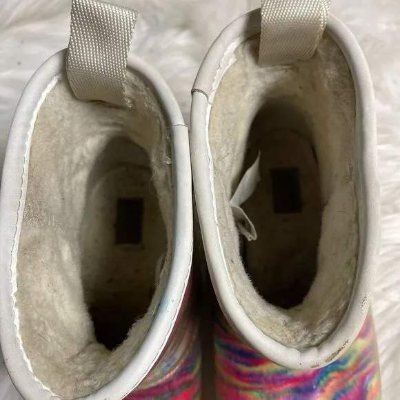 UGG Big Kids Classic Clear Mini Pixelate Boot Multi marble Color Boot girl SZ4.5
