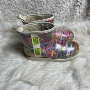 UGG Big Kids Classic Clear Mini Pixelate Boot Multi marble Color Boot girl SZ4.5