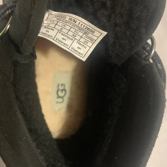 UGG Black Snow Winter Boots Women 8