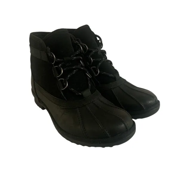 UGG Black Snow Winter Boots Women 8