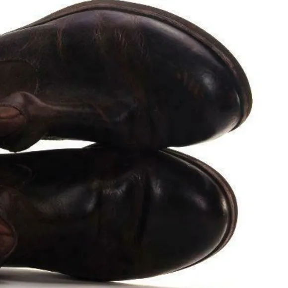 UGG BOOTS CASSIS western boots leather brown 6
