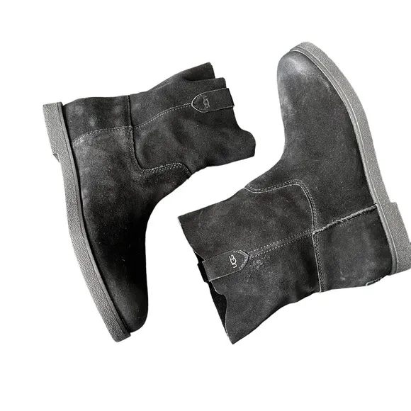 UGG Boots Women’s Size 9 Josefene Short Black Suede Ankle Booties