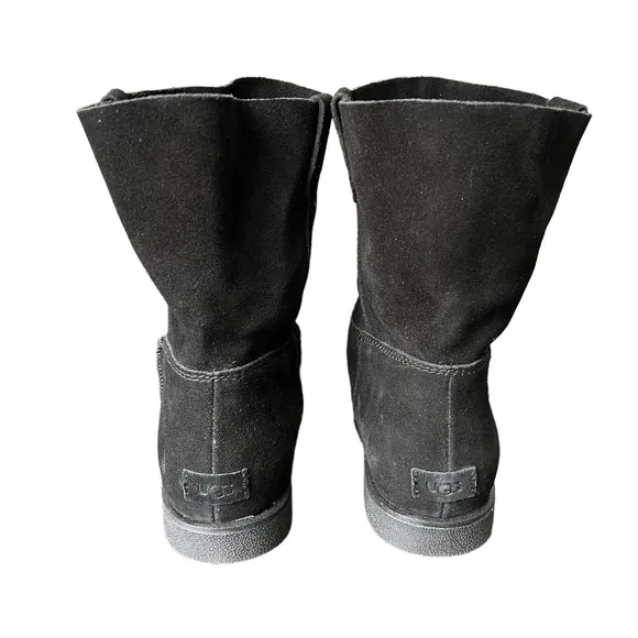 UGG Boots Women’s Size 9 Josefene Short Black Suede Ankle Booties