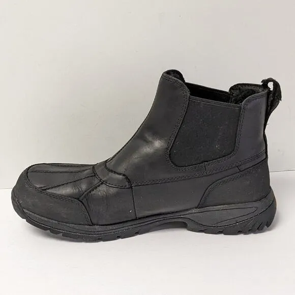 UGG Butte Chelsea Waterproof Boots, Black, Men's 11.5 M