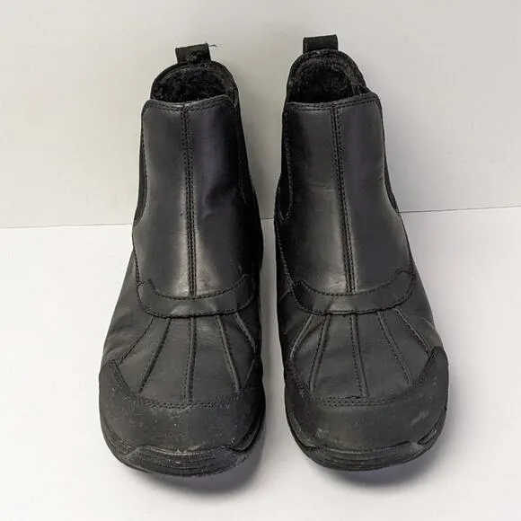 UGG Butte Chelsea Waterproof Boots, Black, Men's 11.5 M