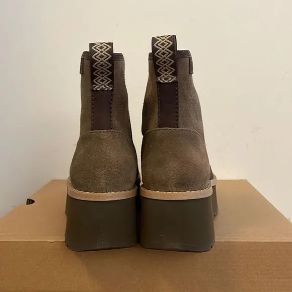UGG Cityfunc Zip Boots Hickory USA Women Size 9.5/UK 7.5/EU 40.5