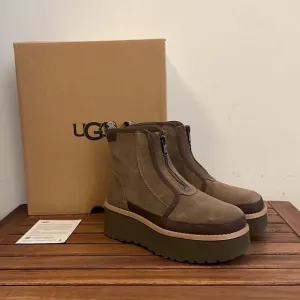 UGG Cityfunc Zip Boots Hickory USA Women Size 9.5/UK 7.5/EU 40.5