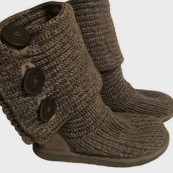 Ugg Classic Cardy Sweater Boot Gray Size 5