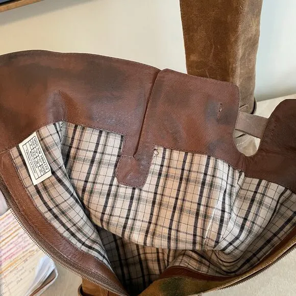 UGG Darcie Distressed Leather Riding Boots