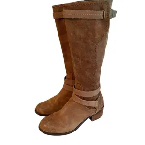 UGG Darcie Distressed Leather Riding Boots