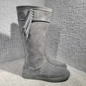 UGG Emerie Women’s Size 6 US Gray Suede Knee High Winter Dress Boots 1106754