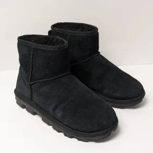 UGG Essential Mini Boots, Black Suede, Women's 8