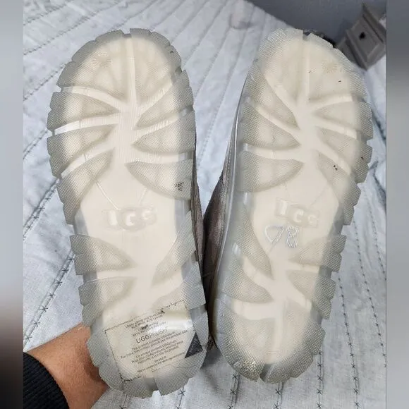 Ugg Grey Neumel clear sole boots