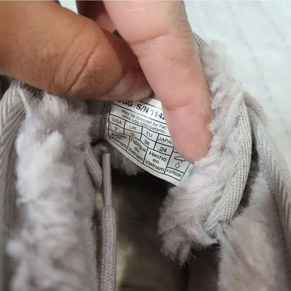 Ugg Grey Neumel clear sole boots