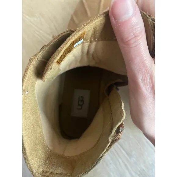 UGG Hapsburg duck boots women’s size 10 tan leather waterproof