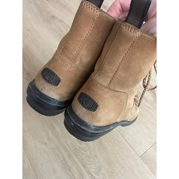 UGG Hapsburg duck boots women’s size 10 tan leather waterproof
