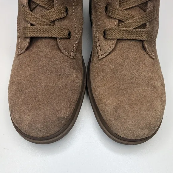 UGG Harrison Lace ankle boots suede leather waterproof tan brown size 7