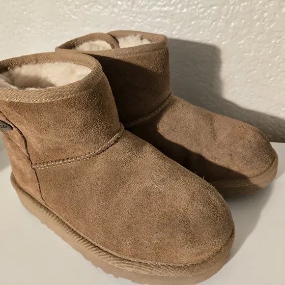 UGG Kids Tan Suede Boots