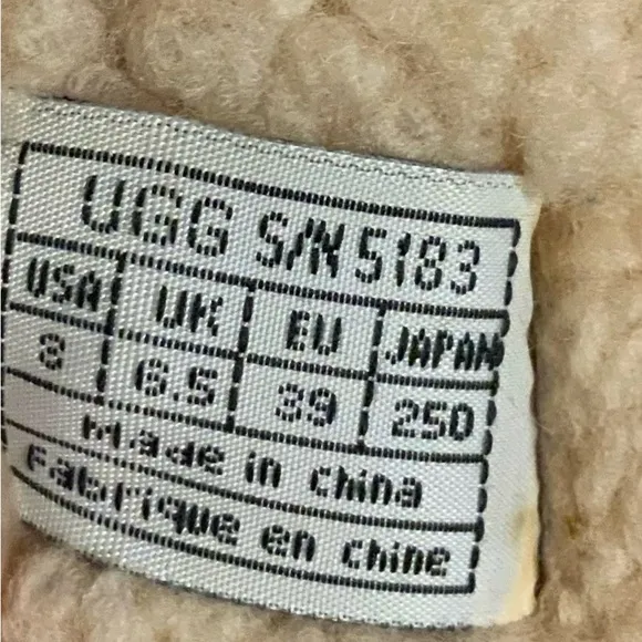 UGG Kona Tasman Brown Leather &amp; Sheepskin Boots Size 8