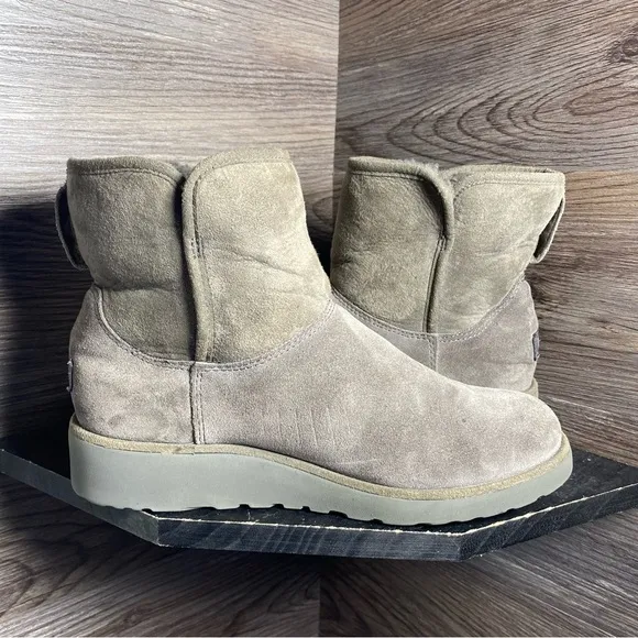 Ugg Kristin wedge grey Women's Suede Ankle Boots