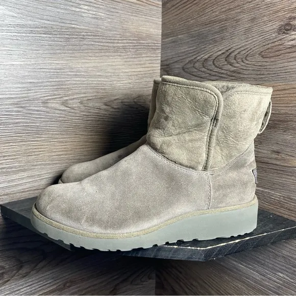 Ugg Kristin wedge grey Women's Suede Ankle Boots