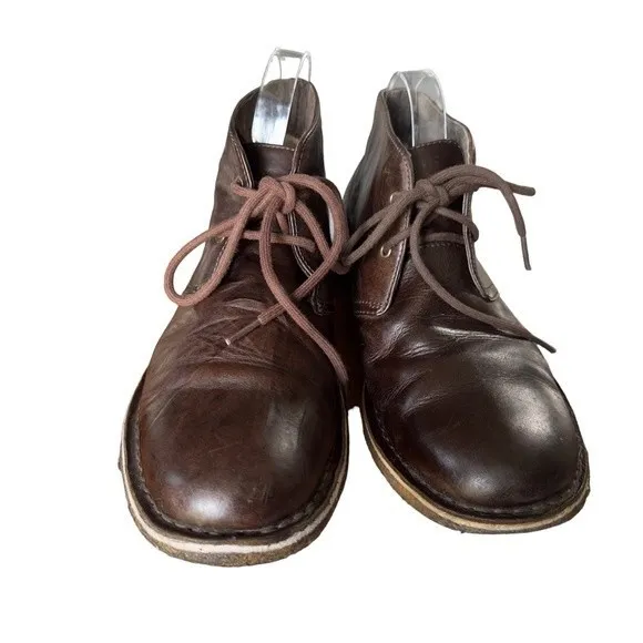 UGG Leighton Brown Desert Chukka Leather Boot  Mens Size 11