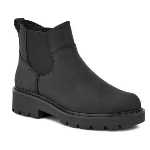 UGG Loxley Waterproof Leather Black Boots Women's Size 8