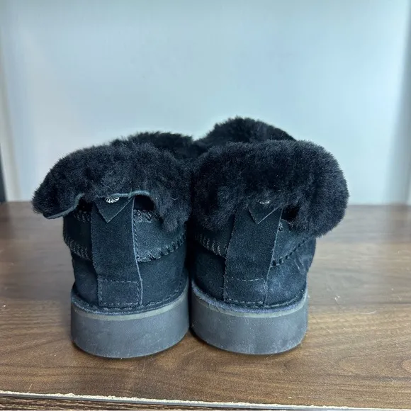 UGG McKay Black Suede Ankle Boots 8.5 womens