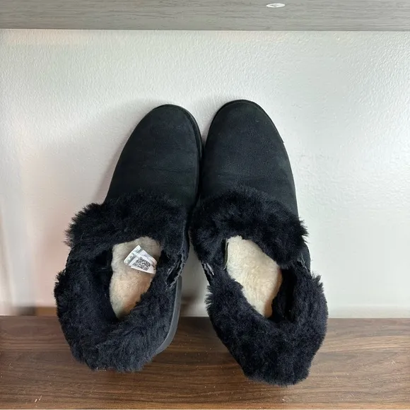 UGG McKay Black Suede Ankle Boots 8.5 womens