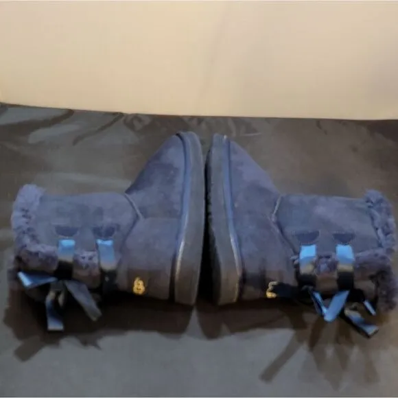 UGG MINI BAILEY BOW RETRO SPOTS OCEAN BOOTS - WOMEN'S