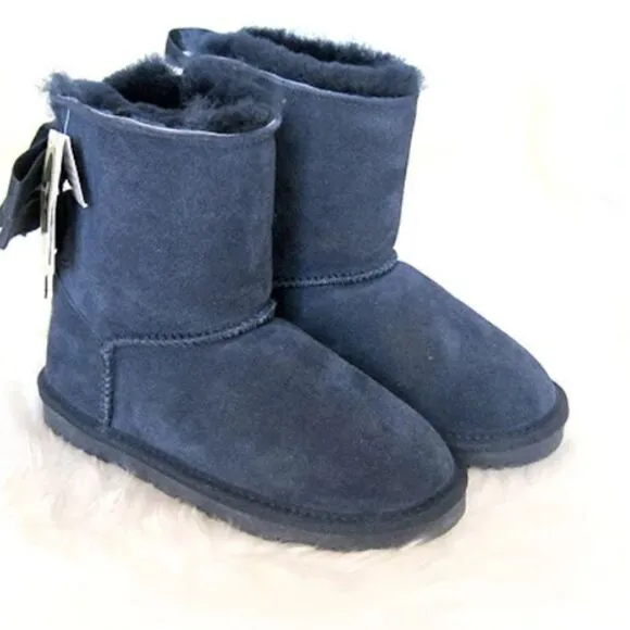 UGG MINI BAILEY BOW RETRO SPOTS OCEAN BOOTS - WOMEN'S