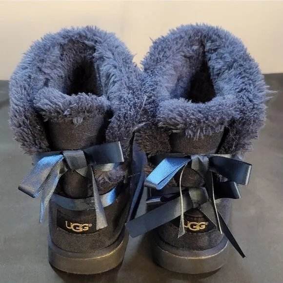UGG MINI BAILEY BOW RETRO SPOTS OCEAN BOOTS - WOMEN'S