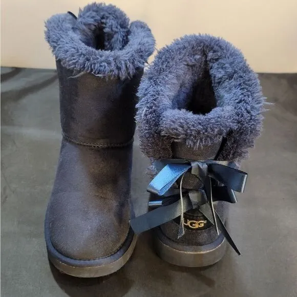 UGG MINI BAILEY BOW RETRO SPOTS OCEAN BOOTS - WOMEN'S