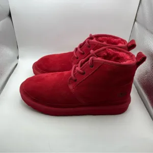 UGG Neumel II red suede chukka boots girls size 4Youth