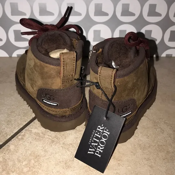 UGG NEUMEL II WATERPROOF GRIZZLY CHUKKA BOOTS toddler #7