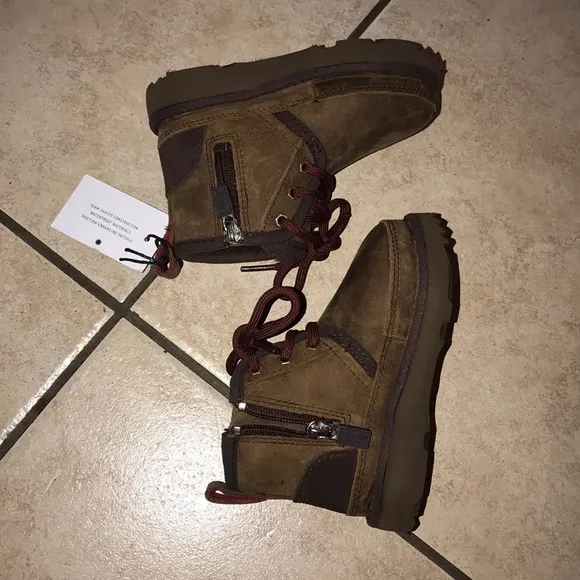 UGG NEUMEL II WATERPROOF GRIZZLY CHUKKA BOOTS toddler #7