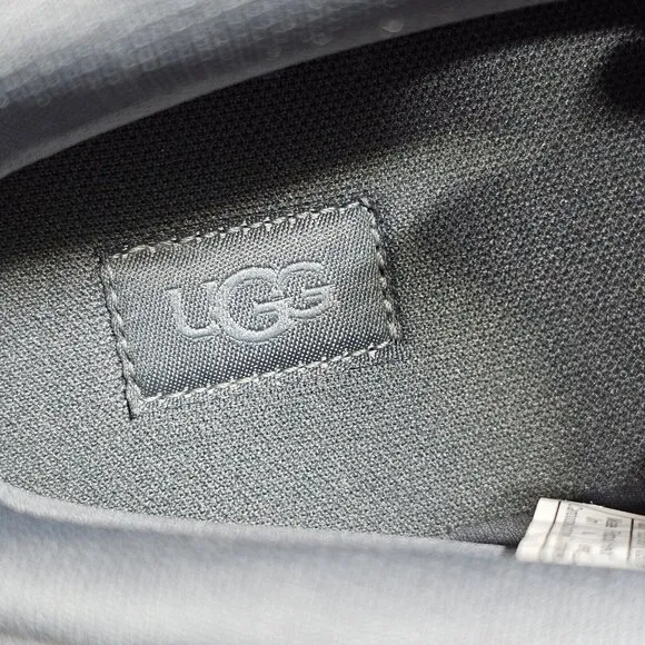 UGG NEUMEL X GRAY TEXTILE LEATHER WATERPROOF RAIN BOOTS - WOMEN'S SIZE 7