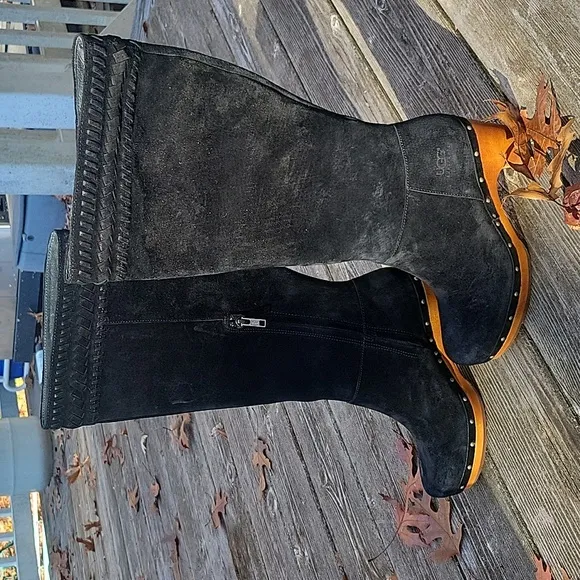 Ugg Rare Roseabella Suede Boot with stud details