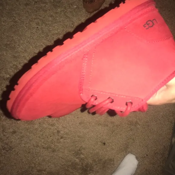 UGG Red Suede Boots Size 7.5