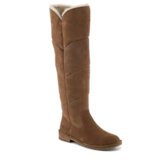 UGG Samantha Chestnut Brown Suede Boots Size 6