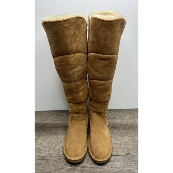 UGG Samantha Chestnut Brown Suede Boots Size 6