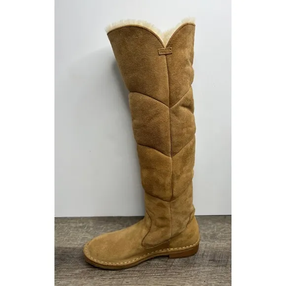 UGG Samantha Chestnut Brown Suede Boots Size 6