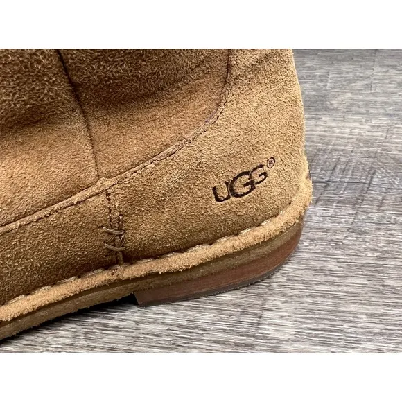 UGG Samantha Chestnut Brown Suede Boots Size 6