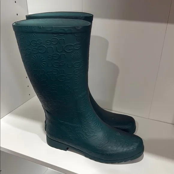 UGG Wilshire Emerald Green Women's Green Rain Boots
